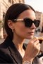 Women's Uv400 Black Metal Trunk Sunglasses with Accessories Wp25-38 C2 - 5