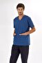 Petrol Blue Silva Luxury Lycra Doctor Nurse Single Top Jersey (High Quality Luxury Lycra Fabric) - 3