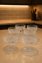 Glass Ice Cream-Dessert-Nut Bowl Set of 6 – with Stand (Jam, Cookie, Pudding Presentation Bowl)