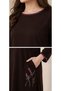 Handcrafted Brown Velvet Embroidered Shirt - 2