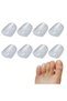 8PC Silicone Little Toe Tube Corn Blister Little Finger Protector Finger Sleeve Gel Bunion Protectio - 8