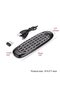 C120 RGB 7 Color Backlight Fly Air Mouse Wireless Backlit Keyboard G64 Rechargeable 2.4G Smart Remote control for Android Tv Box Keyboard Accessories - Black - 4