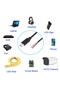 كابل USB C بطول 0.3 متر، سلك USB من النوع C ذكر 24AWG، 5 فولت 3 أمبير، كابل USB C إلى سلك مزدوج 2 دبوس - 3