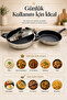 28 cm Steel Pot and Pan Set with Ceramic Inner Surface, 3-Piece with Strainer and Glass Lid, Compatible with All Cooktops - 8