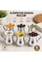 6-Piece Aluminum Cup with Handle for Ayran