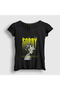 Women's Black Sorry the Kid Laroi T-Shirt 609919Tt