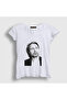 Women's White Pose V2 Mads Mikkelsen T-Shirt 555591Tt