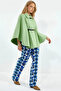 Women's Belted Cashmere Poncho 1320 - E.Green - 2