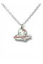 Hello Kitty Necklace with Airplane Figure – Cute Jewelry with Pink Detail and 60 cm Chain