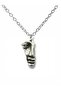 Unisex Necklace with Half Face Figure – 60 cm Chain, Mysterious and Artistic Design