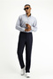 4 Drop Relaxed Fit Comfortable Cut Classic Fabric Trousers - 2