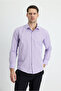 Long Sleeve Slim Fit Slim Fit Plaid Cotton Easy-Iron Shirt - 2