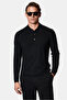 Polo Neck Regular Fit Buttoned Embroidered Wool Knitwear Sweater - 3
