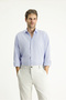 Long Sleeve Regular Fit Patterned Cotton Shirt - 3