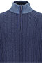 Half Turtleneck Regular Fit Patterned Zippered Cashmere Knitwear Sweater - 3