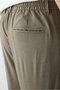 Regular Fit Standard Cut Lycra Side Pockets Drawstring Waist Pleated Trousers - 4