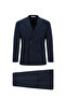 7 Drop Slim Fit Slim Fit Cotton Piece Lyocell Double-Breasted Suit