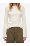 Cotton Draped Asymmetrical Cut Long Spanish Sleeve T-Shirt - 4