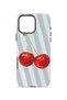 iPhone 16 Pro Vorian Double Layer Case Cherry Blue Stripe - 4