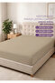 100% Organic Cotton Fitted Sheet - 160X200 - Cappuccino - Dolmabahçe Series