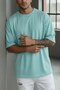 Men's Mint Basic Plain Unprinted Oversize Salas T-Shirt