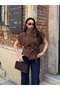 Brown Livorno Epaulet Belted Vest - 504326 - 6