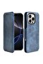 Ultra-Slim PU Leather Flip Cover for iPhone 16 Pro Max