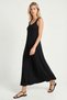Strappy Summer Midi Modal Dress Lnt0034 Black