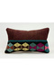 Handmade Vintage Throw Pillow Cover Made from Old Kilim, Wool, 30X50 cm