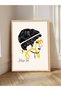 Yellow and Black Themed 6 Piece Wooden Framed Painting - 3