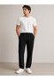 41804-26 Men's Elastic Waist Lace-Up Trousers Comfortable Fit Daily Stylish Fabric - 3