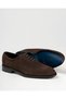 Italian Style Internal and External Natural Suede Leather Men's Shoes Brown T14937 - 2