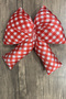 Digital Printing Checkered Bow Oven Ornament Decorative Filled Soft Handmade - 3