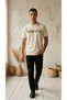 Men's Oversize Printed T-Shirt Streetwear Modern Cut Casual Comfortable Cotton T-Shirt