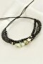 3-Piece Broken Natural Stone Crystal Chain Bracelet - Green - 2