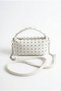 Kate Staple Detailed Mini Women's Hand and Shoulder Bag White - 4