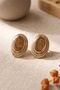Women's Colorful Oval Vintage Earrings - 6