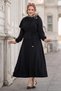 Ayrobin Suit with Buckle Detailed Skirt Black Hm2913