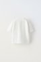 Unisex White Crew Neck Slim Fit Short Sleeve T-Shirt - 2