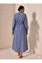 Cepken Detailed Striped Patterned Seasonal Trend Cotton Dress - 3