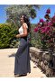 Anthracite Modal Palazzo Trousers with Hidden Elastic Waistband - 6