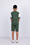 Boy's Elastic Waist Cotton Ion Print Shorts Set - 6