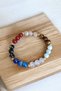 Gemini zodiac bracelet (citrine, tiger's eye, aquamarine, crystal quartz, agate) - 6