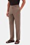 Ds Damat Comfort Fit Mink 100% Linen Jogger Pants - 4