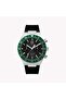 Men's Silver-Tone SS, Black Silicone | TW2Y56100
