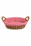 Lio Bread Basket Wicker Bread Basket with Cloth Cover Oval Breakfast Basket Decorative Bread Presentation Basket - 3