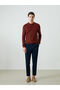 Esvab • Modern & Distinctive Devrik Roba Collar Long Sleeve Men's Knitwear Sweater - 2