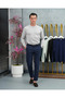 Slim Fit Cotton Lycra Plain Crew Neck Knitwear Sweater - 2