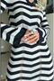 Women's Zigzag Detailed Long Sleeve Knitwear Dress - 3