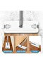 Flat Mop and Bucket with Spinner, with 3 Washable Microfiber Wipes - 2